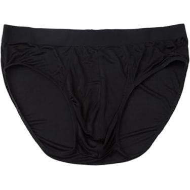 Imagem de Cuecas De Seda 100% Amoreira Masculinas Calcinha De Cetim Clássico De Cintura Baixa, Black, L