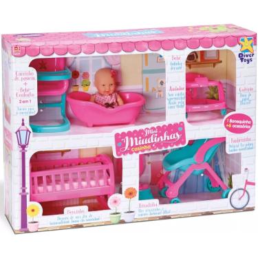 Imagem de Boneca Mini Miudinhas Casinha  Divertoys