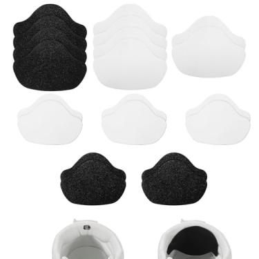 Imagem de 20 peças de adesivos de reparo de calcanhar para furos e desgaste, protetor autoadesivo de salto de sapato, fixação rápida, caixa de dedo do pé, inserção de prevenção de furos para tênis, sapatos de