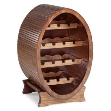 Imagem de Adega Vinho Country Grande Para Sala Estar e Área Gourmet Base Madeira