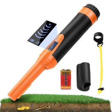 Imagem de Dmyond Pinpointer detector de metais para adultos e crianças - Varinha de ponteiro portátil à prova d'água completa com tela LCD - Profissional para ouro, moedas na praia, relíquias, detecção de caça
