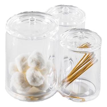 Imagem de POTE TRIPLO PARA ALGODAO E COTONETES HARMONY