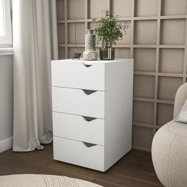 Imagem de Gaveteiro 4 Gavetas Porto Branco Politorno Móveis