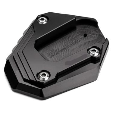 Imagem de Extensão de suporte lateral de motocicleta compatível com acessórios F850GS / F750GS F850 GS Adventure F 750 850 GSA 2018-2022 2023 (preto)