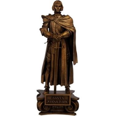 Imagem de Estátua Santa Joana Darc Estatueta Imagem - Versão 2 (Cor Cobre Antigo)