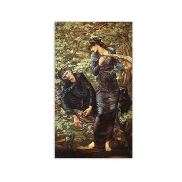 Imagem de SDYJ6GSW Edward Burne Jones Arte de parede Merlin Poster pinturas famosas reprodução de imagens romantismo decoração de parede Edward Burne Jones decoração de casa 40 x 70 cm (16 x 28 pol) pôster