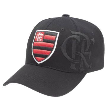 Imagem de Boné  zico aba curva brasão crf - preto oficial