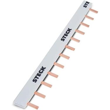 Imagem de Barramento Steck Pente Bifásico 2x6 Disjuntores  Distribuição Segura