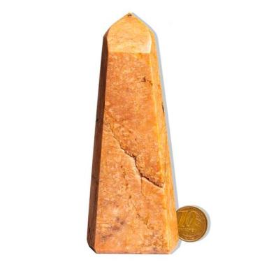 Imagem de Ponta Amazonita Rosa Pedra Natural 12 a 13cm 200-300g Tipo B - Cristai