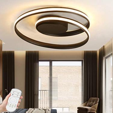 Imagem de Luminária de teto LED moderna com controle remoto, luminária de teto criativa de gel de sílica, iluminação de teto para quarto infantil, sala de estar, quarto, luminárias para mesa de cozinh