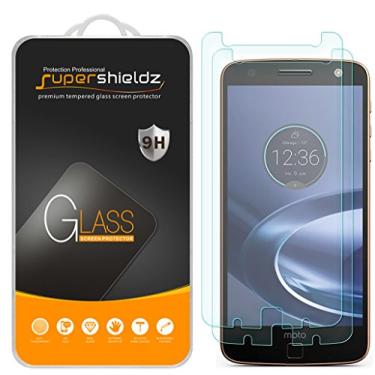 Imagem de Supershieldz (Pacote com 2) Protetor de tela de vidro temperado projetado para Motorola (Moto Z Force Droid), antiarranhões, sem bolhas