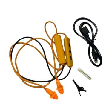 Imagem de predolo Protetores Auriculares Fones de Ouvido Intra-auriculares Fones de Ouvido Universais com Bloqueio de Som USB Tipo C Fones de Ouvido para Computador, Tr, amarelo