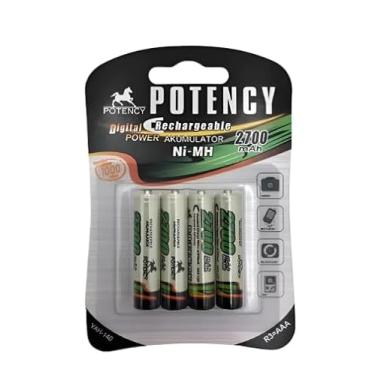 Imagem de Pilha Recarregável AAA 2700mah E AA 4700mah 1.2v Blister Com 4 Ou 8 Unidades (4 AAA)