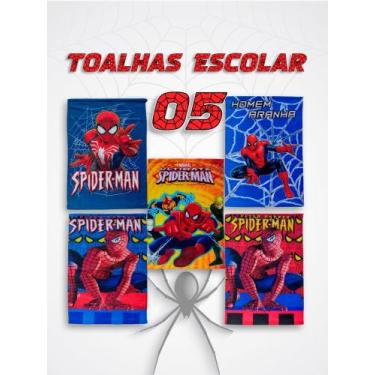 Imagem de Toalhas de Rosto e Mão Homem-Aranha Spider-Man 5 Unidades Surtidas Inf
