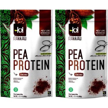 Imagem de Kit 2 Pea Protein Banana + Caramelo Rakkau 600g - Exclusivo