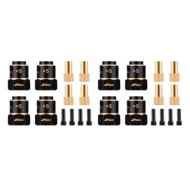 Imagem de NMNRC 8pcs Brass Wheel Hex hub +5mm Extenders Compatible with 1/18 TRX4M High Trail TRX-4M Upgrades Part