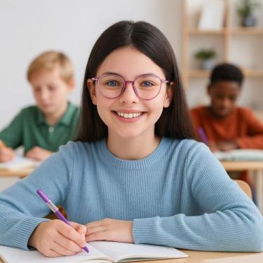 Imagem de Armação de óculos grau infantil flexível menina - diamanti - ALÍKI, Li