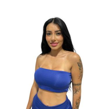 Imagem de Top faixa feminino sutiã  com bojo removível  TB moda fitness, Bic, M