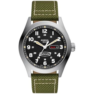 Imagem de Relógio Fossil Masculino Ref:Fs5977/2kn Solar Militar Prateado