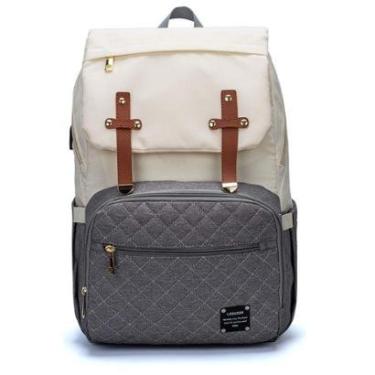 Imagem de Mochila Bolsa Maternidade Bebê Lequeen Dândi Smart Multifuncional Térmica-Feminino