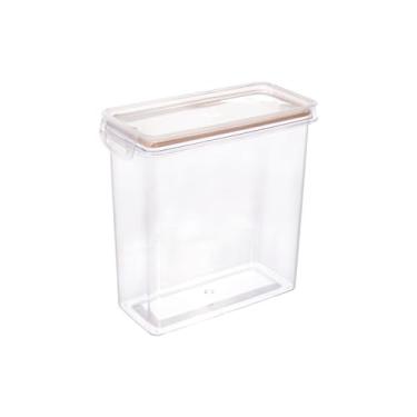 Imagem de Porta Mantimentos Trava Mais Retangular Cristal 3L Plasútil