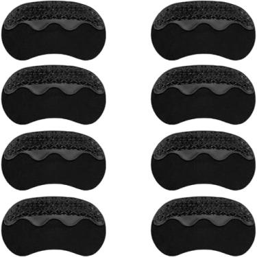 Imagem de 4 pares de almofadas antiderrapantes no calcanhar, inserções de enchimento de sapatos para sapatos soltos, parte traseira autoadesiva, protetores de calcanhar femininos, melhor ajuste e conforto para