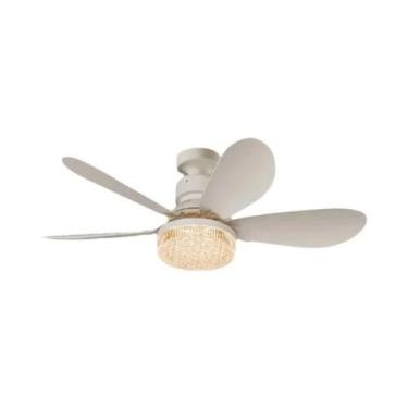 Imagem de Luz De Ventilador De Teto LED Tipo E27 Com Controle Remoto Para Sala D