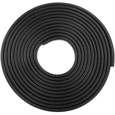 Imagem de verkelly Protetores universais de borda de porta de carro de 5 m - Protetor de acabamento em forma de U de borracha preta, sem necessidade de cola