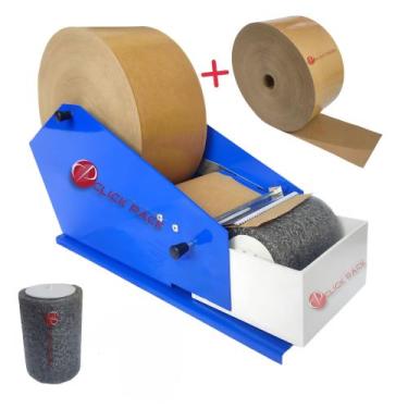 Imagem de Canoa Suporte Fita Gomada + Fita Gomada 60mm - Click Pack Embalagens, 