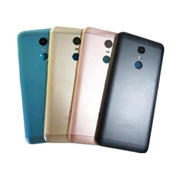 Imagem de SHOWGOOD Capa traseira de bateria para Xiaomi Redmi 5 Plus com botões de volume + bandeja de cartão SIM (azul)