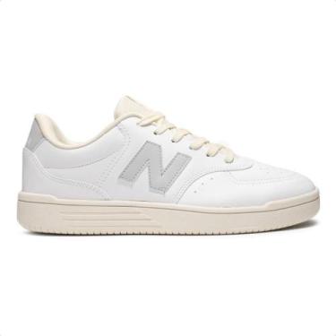 Imagem de Tênis New Balance BB80 Unissex, Branco, Bege, 38