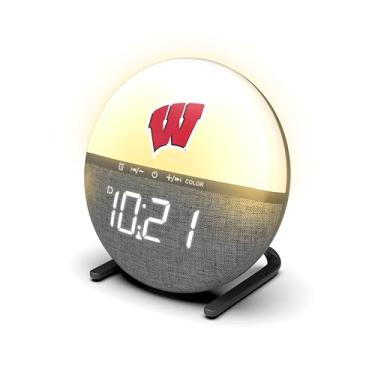 Imagem de SOAR Despertador universitário Sunrise, Wisconsin Badgers