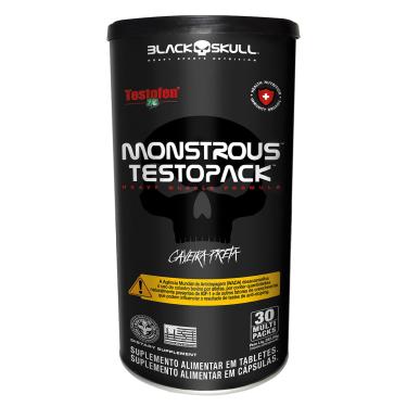 Imagem de MONSTROUS TESTOPACK 30 PACKS BLACK SKULL