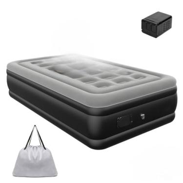 Imagem de Colchão Inflável com Bomba e Bateria Removível - Duplo com Carregamento Portátil para Uso em Qualquer Lugar, Ideal para Camping e Viagens(F【191 * 100 * 36cmSem travesseiro】)