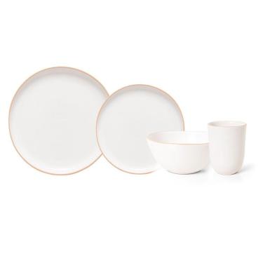 Imagem de Jogo Copa E Cia 16 Peças Vivant Em Cerâmica Off-white