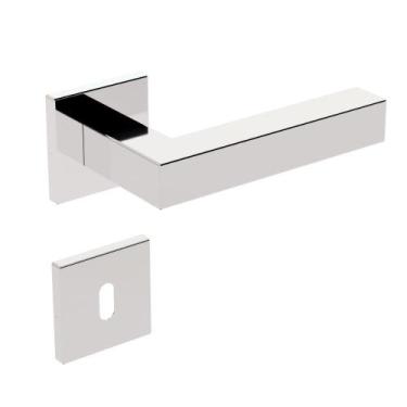 Imagem de Fechadura Interna Inox Home IX420 55mm Roseta Quadrada RQ2 Inox Polido