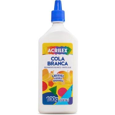 Imagem de Cola Escolar Branca 100G Pacote com 3 - Acrilex