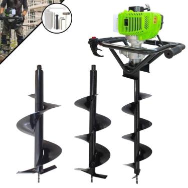 Imagem de Perfurador Trado Motorizado Menegotti + Brocas 20, 25 E 30cm