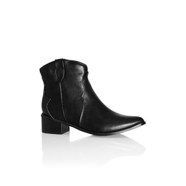 Imagem de City Chic Botas femininas de cano curto - Briana, Preto, 13 Wide
