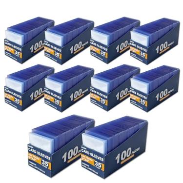 Imagem de Nixitlo 2000 Top Loaders for Cards for Baseball, Football, MTG Cards, Ultra-Clear Protectors for Trading Collectibles (1000 Hard Sleeves+1000 Soft Sleeves)