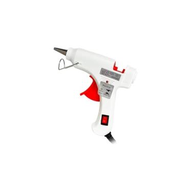 Imagem de Pistola de Cola Quente Pequena, Bivolt, 20W, Metal e Polipropileno, 10,5 x 10 cm, para Artesanato, Papéis, EVA, Madeira, Plástico, Bijuteria