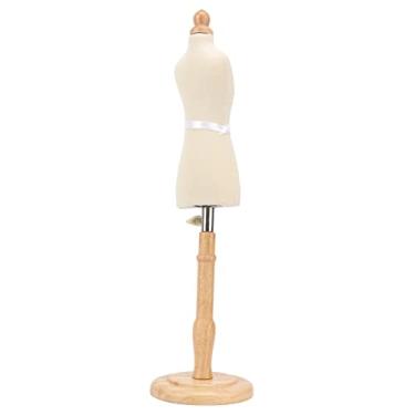 Imagem de RiToEasysports Forma de Vestido de Boneca, Torso de Manequim de Madeira de Faia Com Design Portátil para Exibição de Roupas, Forma de Vestido de Costura Leve de 13,9 Onças, Ideal para Designers de Moda e Alfaiates