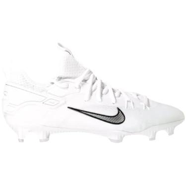 Imagem de Nike Chuteiras de lacrosse Huarache 9 Elite Low LAX (FD0089-100, branco/branco metálico), Branco/Preto/Branco, 36