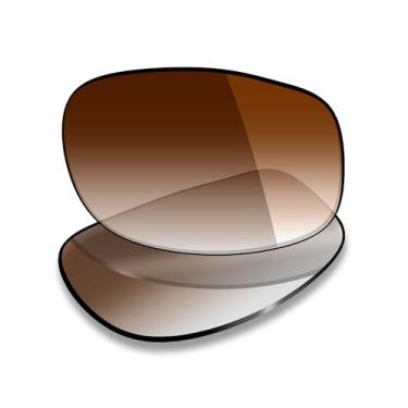 Imagem de Mryok Lentes de substituição UV400 para óculos de sol Maui Jim Longboard MJ222 61 mm, HD Polarized, proteção UV, resistente a impactos e ajuste perfeito - Marrom degradê matiz