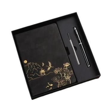 Imagem de Capa De PU Que Muda De Cor Com Sensação De Pele, Conjunto De Caderno A