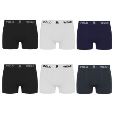 Imagem de Kit 6 Cuecas Boxer Polo Wear Masculina