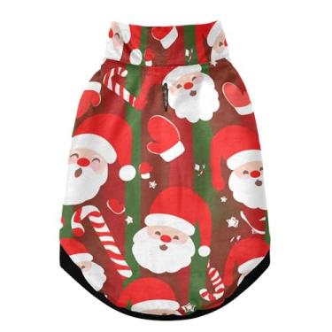 Imagem de SEHANY Casaco de Natal para cães pequenos, super quente à prova de vento, jaqueta de inverno macia e aconchegante para animais de estimação para clima frio na neve com trela, casaco para animais de