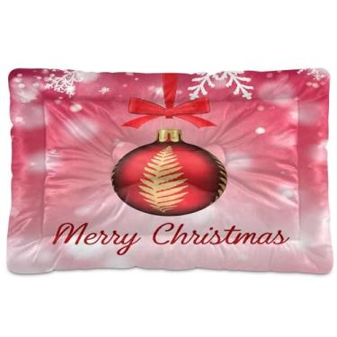 Imagem de SEHANY Cama de bola de Natal para cães e gatos com fundo antiderrapante, cama de canil, colchão macio para animais de estimação, lavável, almofada de cama para cães pequenos, médios e grandes, gatos
