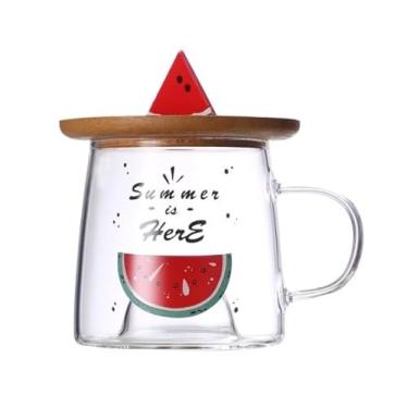 Imagem de Caneca c/Tampa Bambu Miniatura 3D 280ml - Melancia