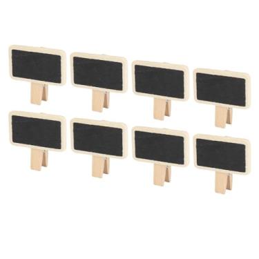 Imagem de Ymiko 50 Sinais Pequenos do Quadro Dos Pces Com Grampos, Mini Quadros Negros de Madeira Reutilizáveis ​​para Decorações Festa, Fontes Evento Casamento ou Aniversário